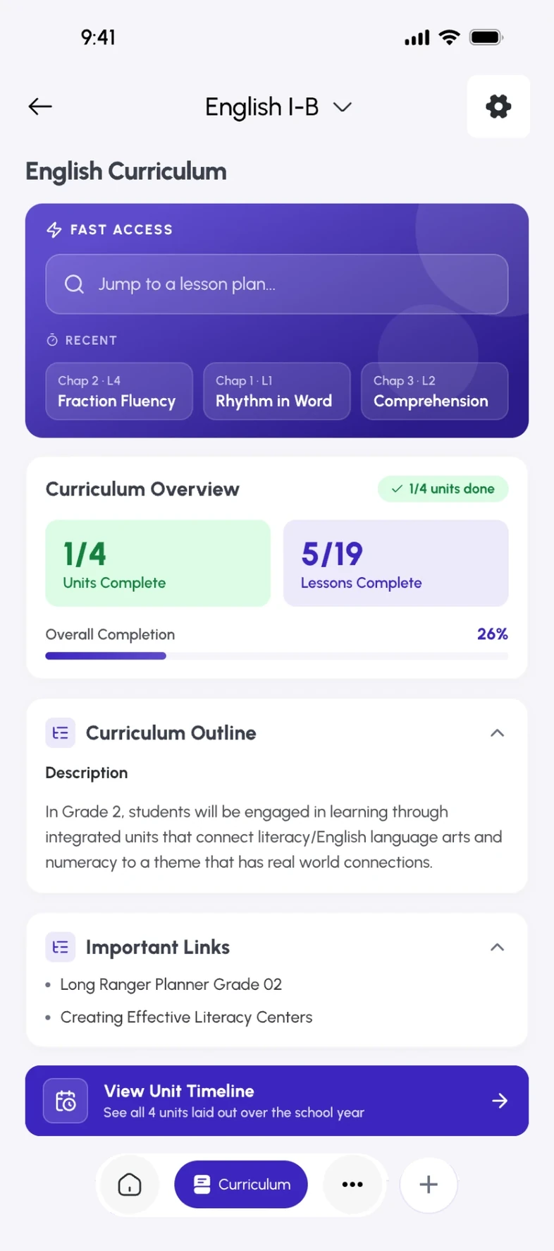 English curriculum