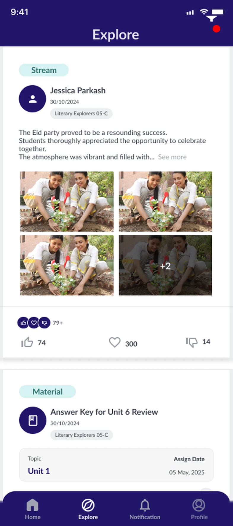 Parent App - Explore